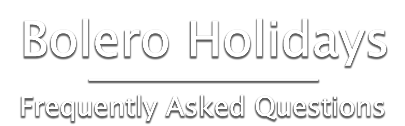 faq - bolero holidays and union lido